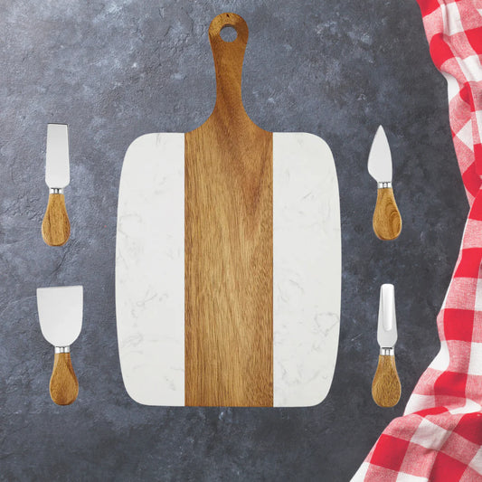 Marble Serving Board with Tools